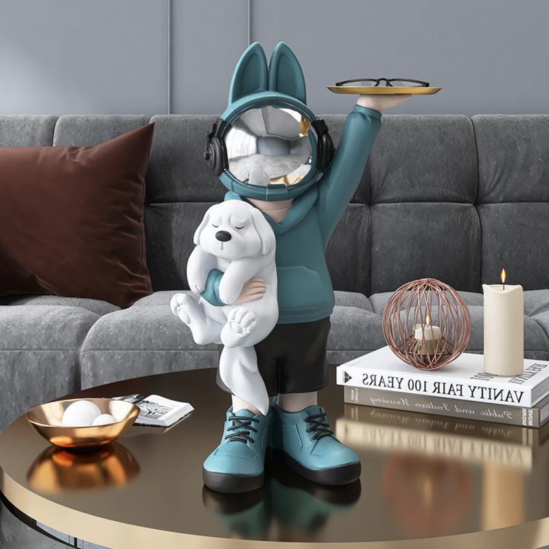Astronaut Rabbit Living Room Decor Porch TV Cabinet Office Desktop Decor Gift - Pacisia