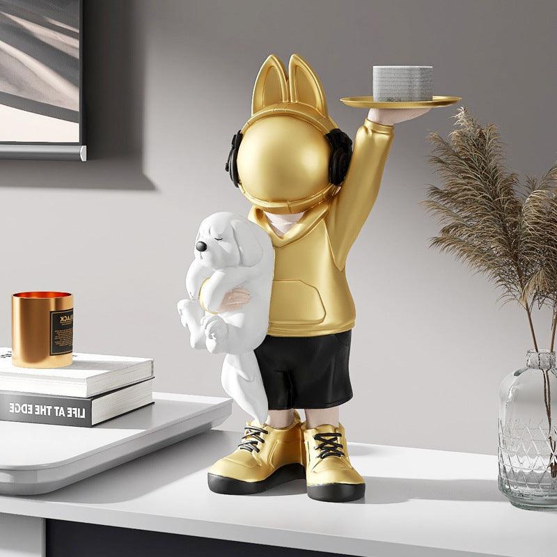 Astronaut Rabbit Living Room Decor Porch TV Cabinet Office Desktop Decor Gift - Pacisia