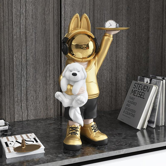 Astronaut Rabbit Living Room Decor Porch TV Cabinet Office Desktop Decor Gift - Pacisia