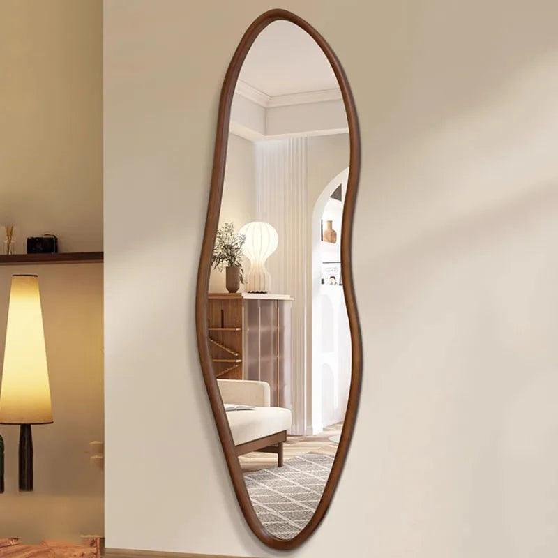Asymmetric Wall Decorative Mirrors Girls Aesthetic Hallway Luxury Mirror Full Body Large Dekoracyjne Lustra Home Decoration - Pacisia