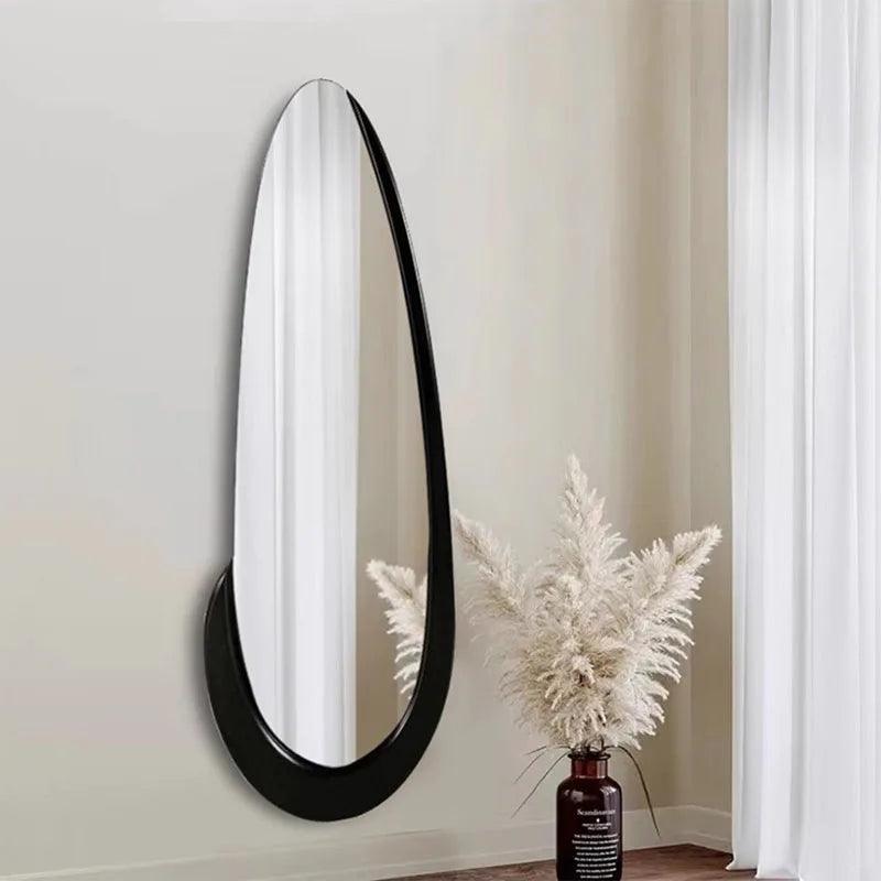Asymmetric Water Drop Mirrors Acrylic Aesthetic Design Black Mirrors Makeup Quality Korean Espejo Adhesivo Pared Home Decoration - Pacisia