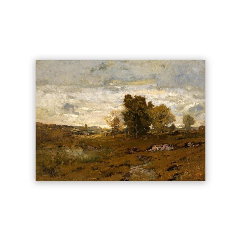 Autumn Trees Landscape Oil Painting - Canvas Poster for Living Room Decor | Pacisia - Pacisia