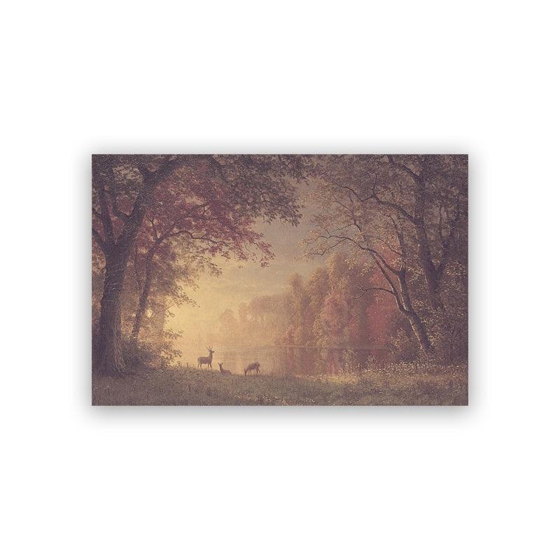Autumn Trees Landscape Oil Painting - Canvas Poster for Living Room Decor | Pacisia - Pacisia