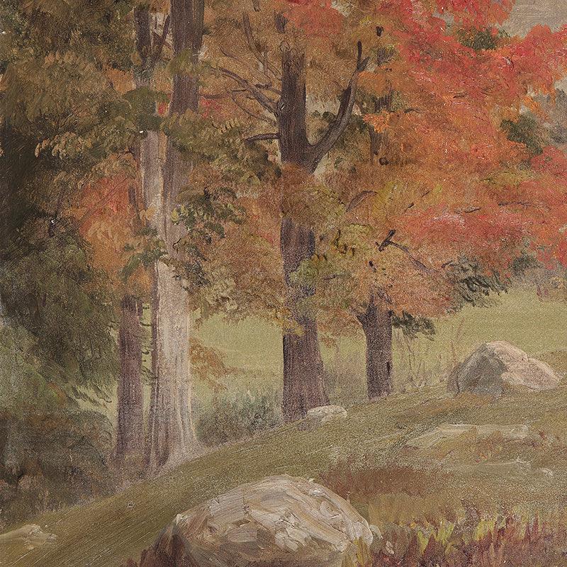 Autumn Trees Landscape Oil Painting - Canvas Poster for Living Room Decor | Pacisia - Pacisia