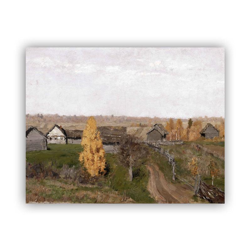 Autumn Trees Landscape Oil Painting - Canvas Poster for Living Room Decor | Pacisia - Pacisia
