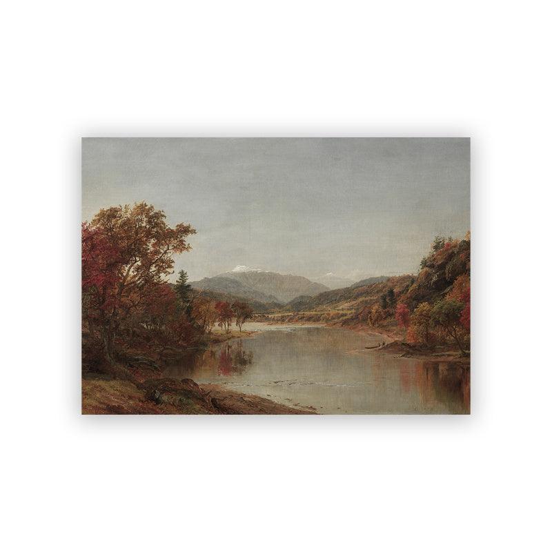 Autumn Trees Landscape Oil Painting - Canvas Poster for Living Room Decor | Pacisia - Pacisia