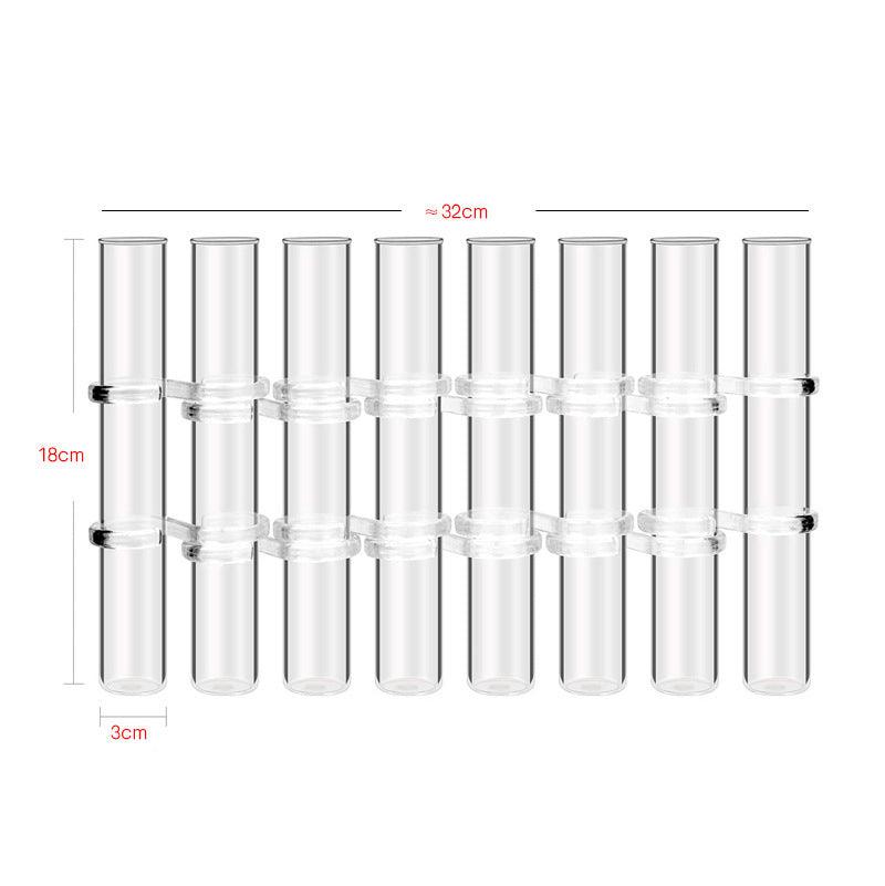 Test Tube Clear Glass Vase For Plant Bottle Flower Pot Hydroponic Container Decor Wedding Party Floral Hinged Flower Vases Home Decor - Pacisia