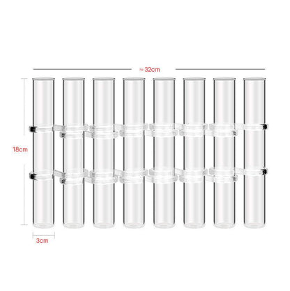 Test Tube Clear Glass Vase For Plant Bottle Flower Pot Hydroponic Container Decor Wedding Party Floral Hinged Flower Vases Home Decor - Pacisia