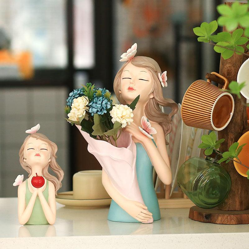 Creative Butterfly Light Luxury Girl Decoration Home Living Room Porch Tray Storage Vase Decoration - Pacisia