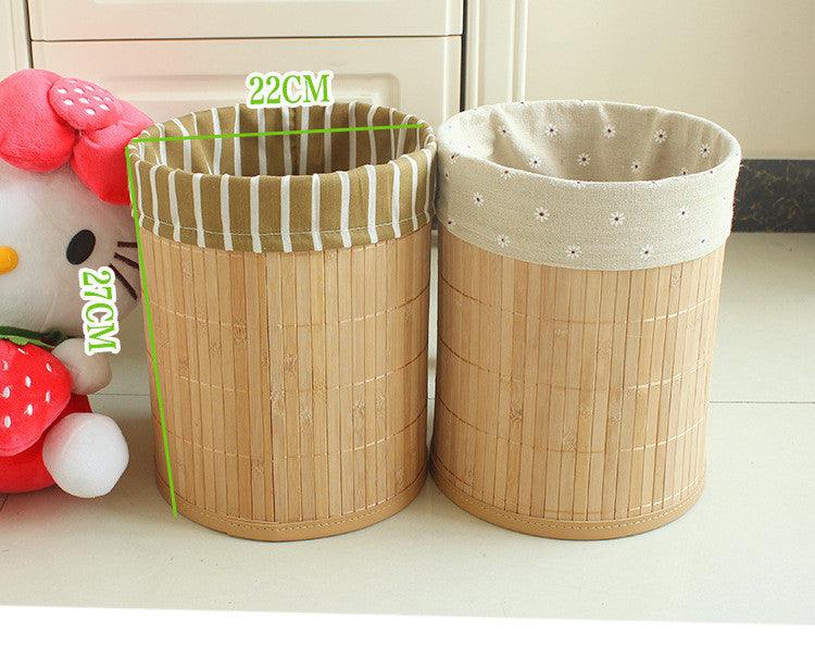 Bamboo folding trash can - Pacisia
