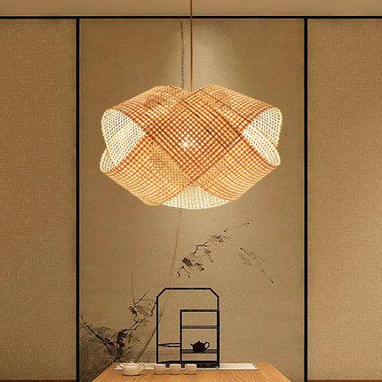 Bamboo Woven Bamboo Lamp Creative Decorative Chandelier - Pacisia