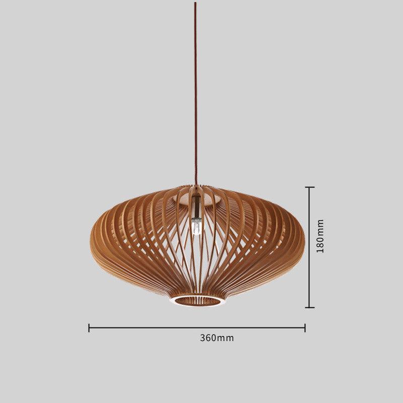 Bamboo Woven Nordic Birdcage Wooden Chandelier - Pacisia