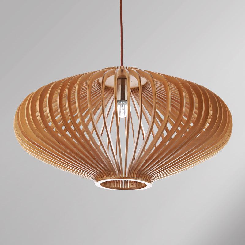 Bamboo Woven Nordic Birdcage Wooden Chandelier - Pacisia