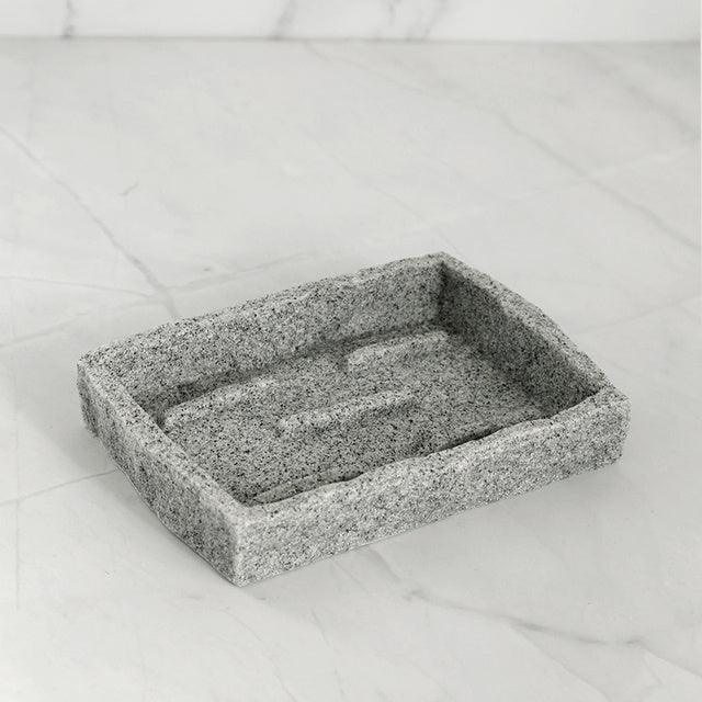 Bathroom Accessories Set Imitati Granite Resin Iiquid Soap D - Pacisia
