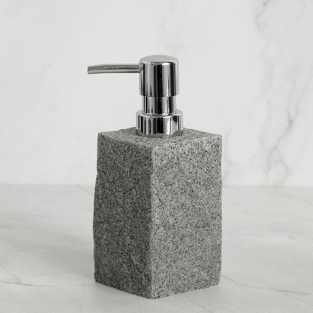 Bathroom Accessories Set Imitati Granite Resin Iiquid Soap D - Pacisia