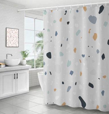 Bathroom Ins Morandi Terrazzo Shower Curtain - Pacisia