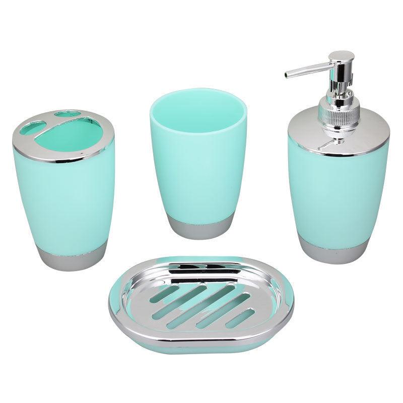 Bathroom Kit Plastic Toilet Washing And Bathroom Set Toothbrush Cup Holder Soap Box - Pacisia