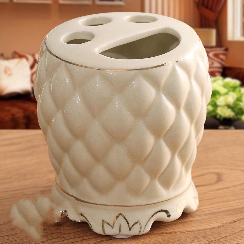 Bathroom Supplies Toilet Mouthwash Cup Set With Tray - Pacisia