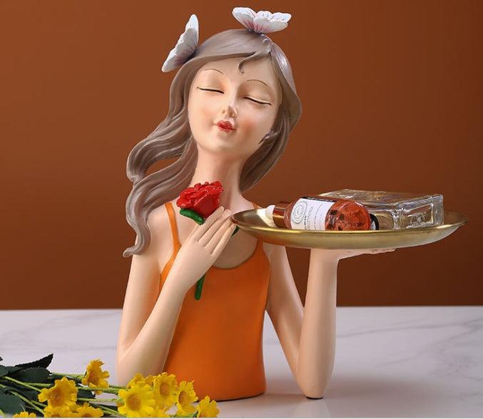 Creative Butterfly Light Luxury Girl Decoration Home Living Room Porch Tray Storage Vase Decoration - Pacisia