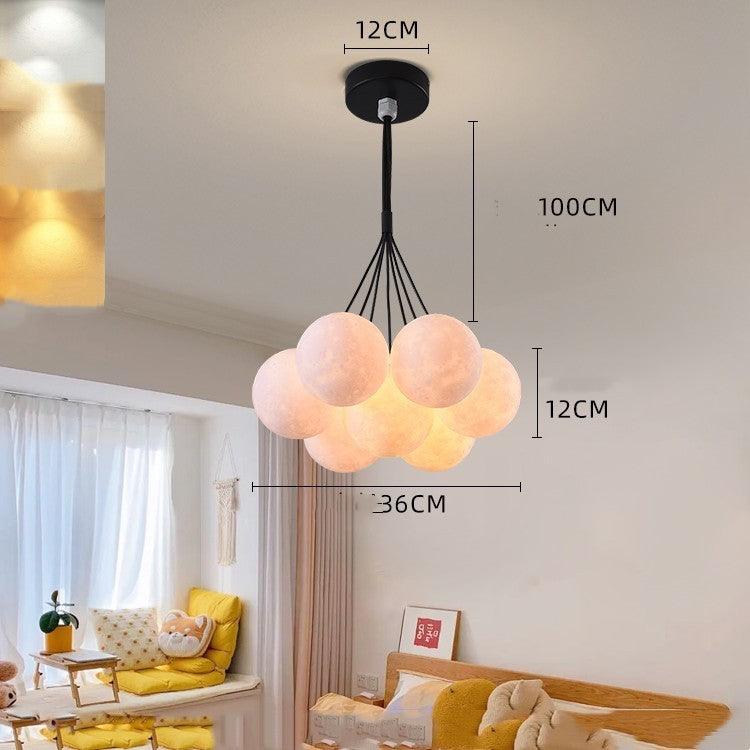 Bedroom Chandelier Nordic Lamps Creative Moon Bubble Lights - Pacisia