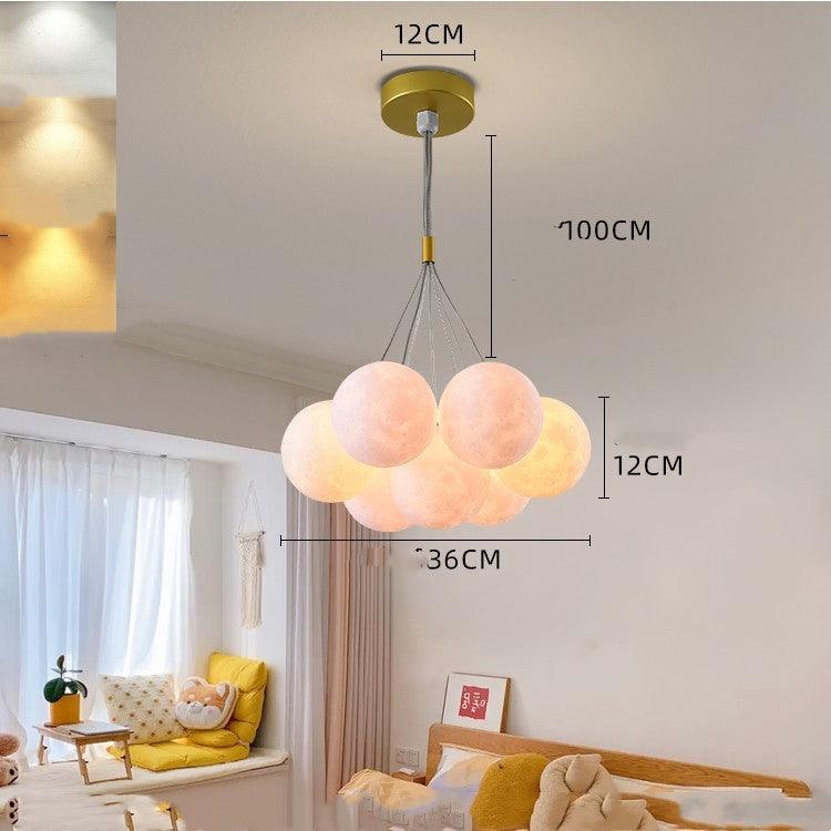 Bedroom Chandelier Nordic Lamps Creative Moon Bubble Lights - Pacisia