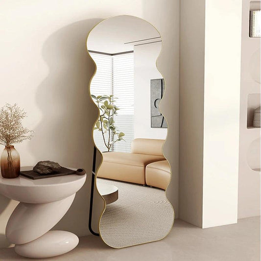 Bedroom Irregular Mirror Aesthetic Art Floor Full Body Mirror Luxury Bathroom Espejos Decorativos De Pared Decorative Mirrors - Pacisia