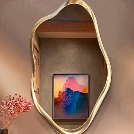Bedroom Irregular Mirror Vanity Color Changing Smart Shower Vintage Mirror Full Body Espejo Pared Decorativo Bedroom Decoration - Pacisia