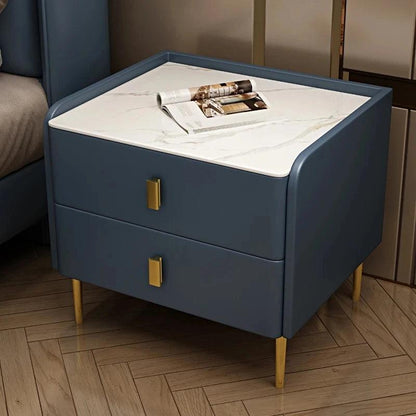 Bedside Storage Nightstand Nordic Minimalis Twood Home Luxury Bedside Table Drawers Storage Mesa De Noche Bedroom Furniture - Pacisia