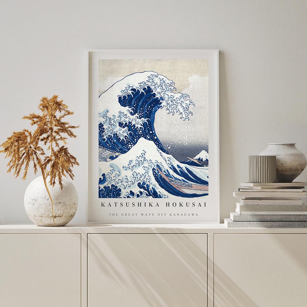 Big Wave Canvas Painting - Modern Frameless Wall Art Decor - Pacisia