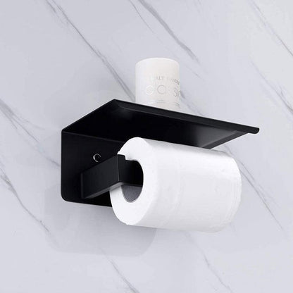 Black 304 Stainless Steel Toilet Cell Phone Paper Towel Holder - Pacisia