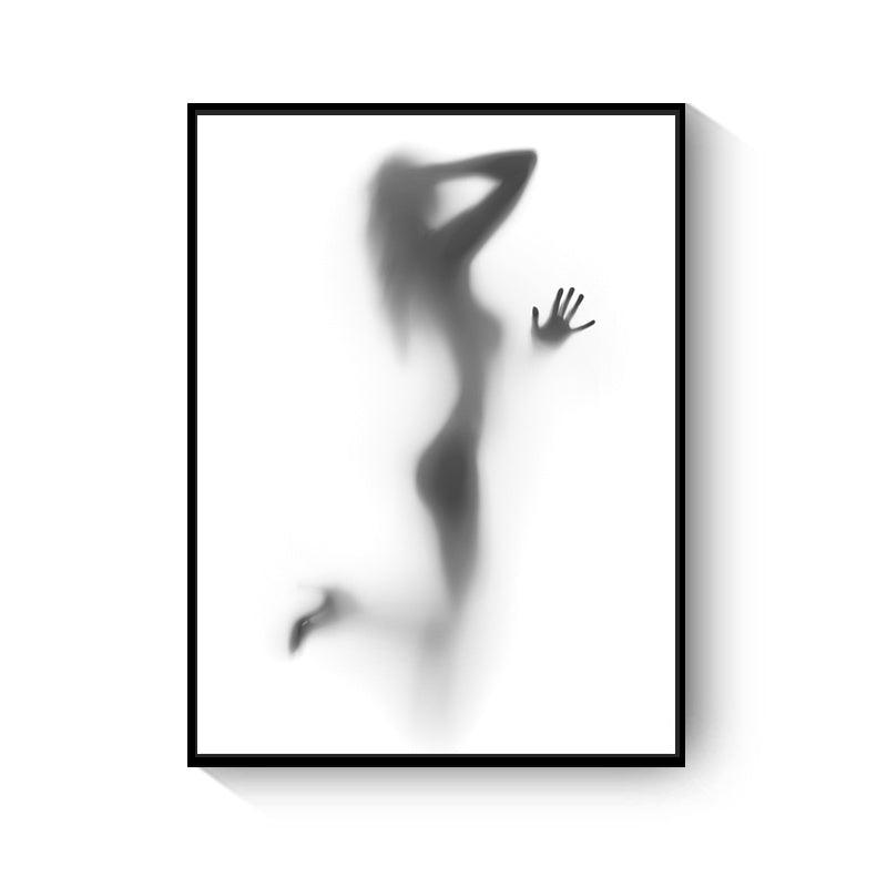 Black And White Abstract Wall Art Canvas Painting Picture - Pacisia