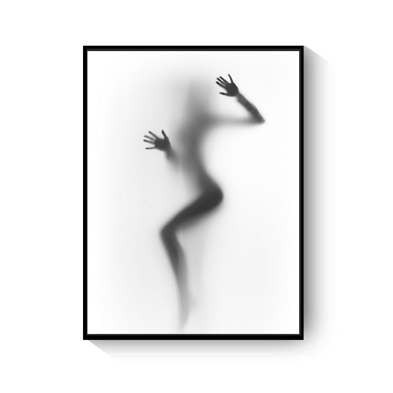 Black And White Abstract Wall Art Canvas Painting Picture - Pacisia