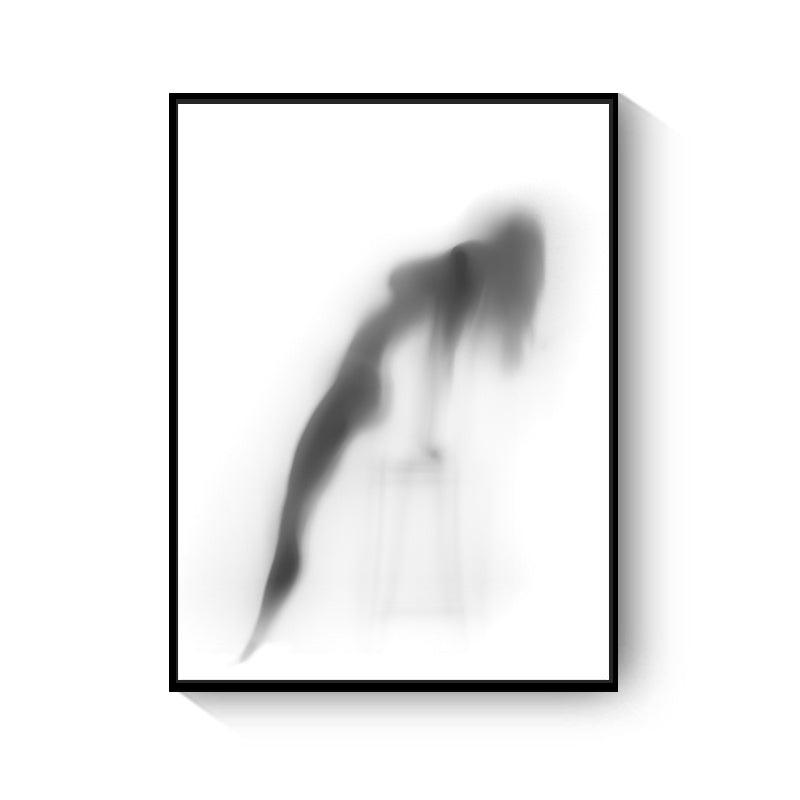 Black And White Abstract Wall Art Canvas Painting Picture - Pacisia