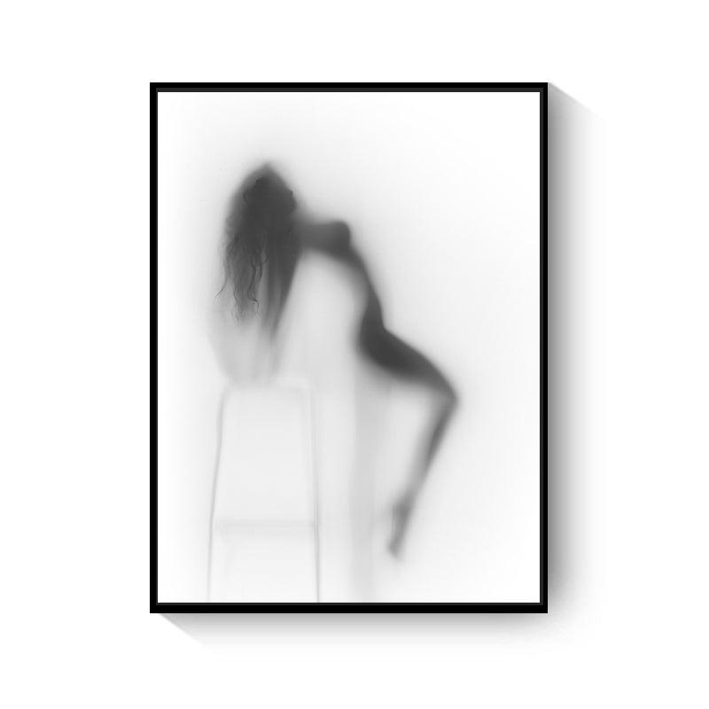 Black And White Abstract Wall Art Canvas Painting Picture - Pacisia