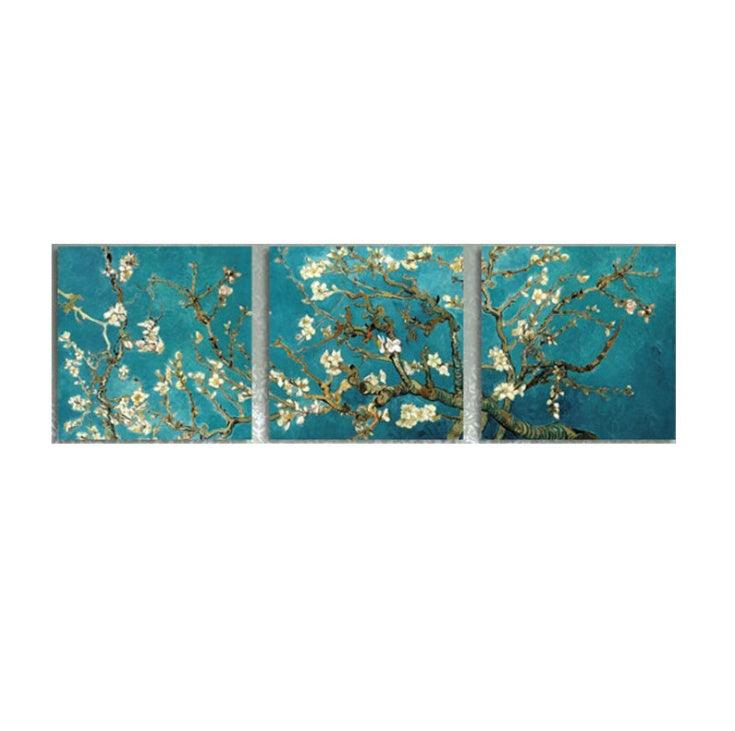 Blossoming Branches Canvas Oil Painting - Modern Triptych Wall Art Decor - Pacisia