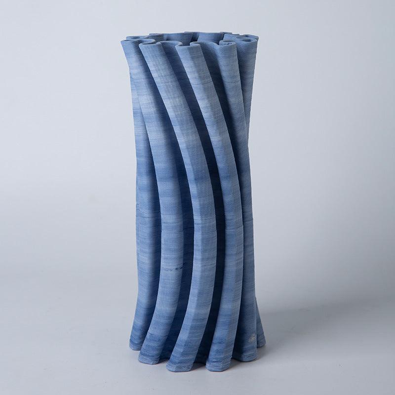 Blue And White Ceramic Large Vase Model Room Living Room Decoration Flower Arrangement - Pacisia