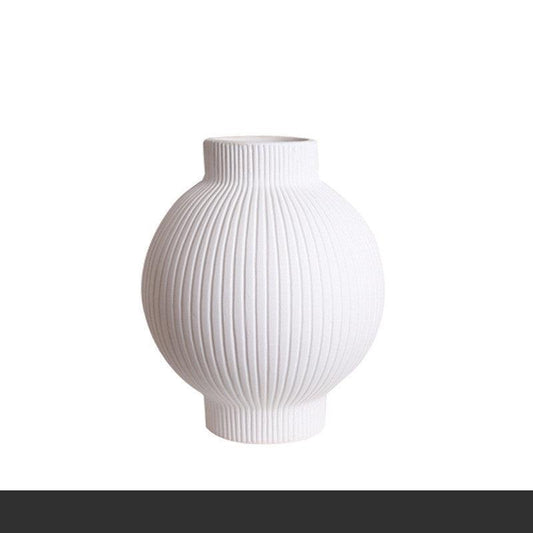Blue And White Handmade Ceramic Texture Living Room Flower Arrangement Vase - Pacisia