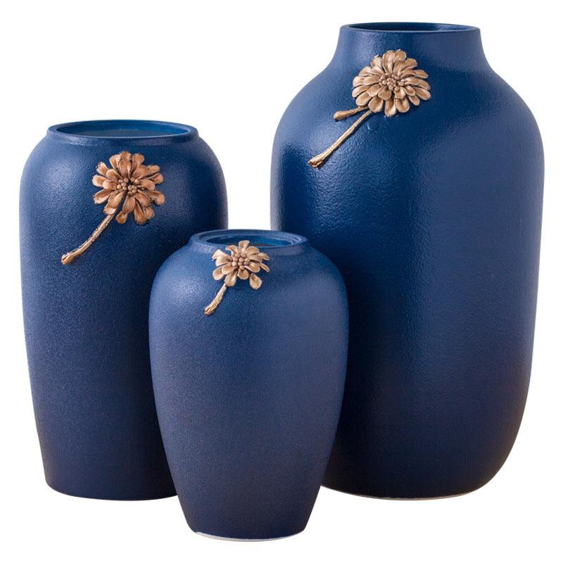 Blue ceramic vase - Pacisia