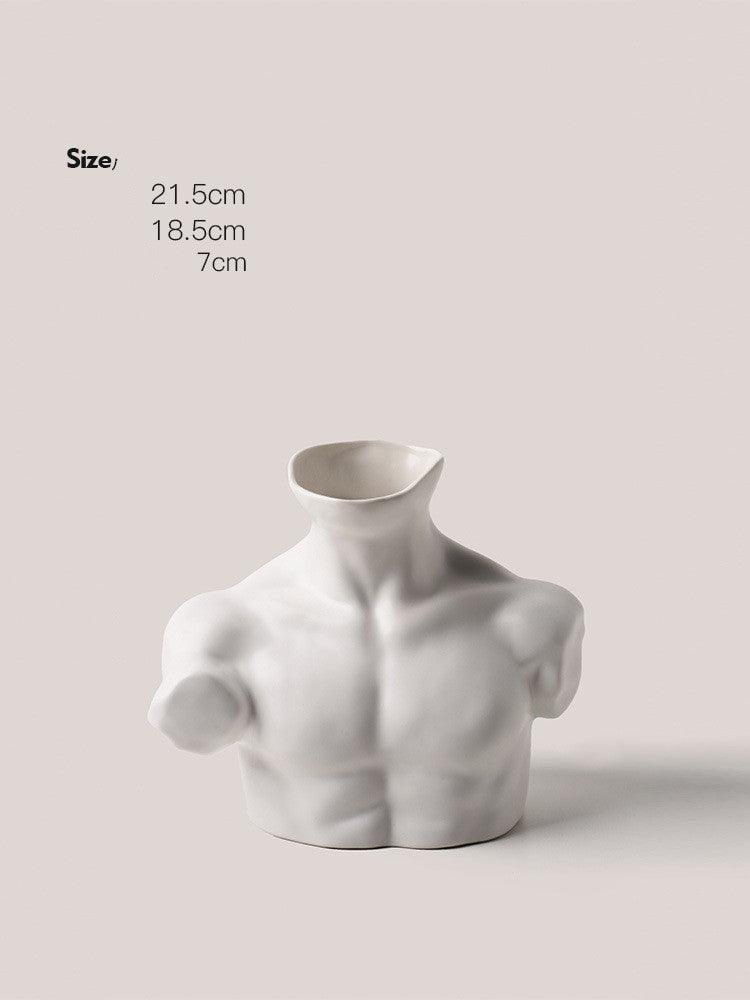 Body Art Vase Plating Ceramic Silver Floral Home Decoration Decoration - Pacisia