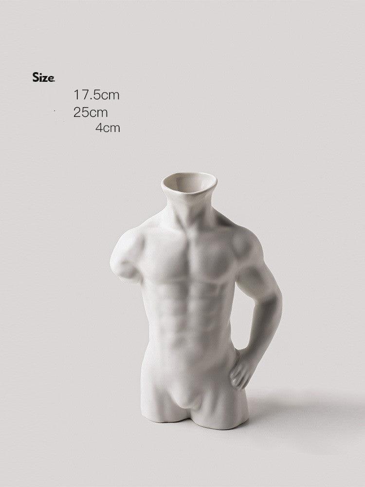 Body Art Vase Plating Ceramic Silver Floral Home Decoration Decoration - Pacisia