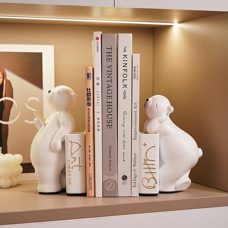 Bookend Wine Cabinet TV Cabinet Study Crafts Decoration - Pacisia