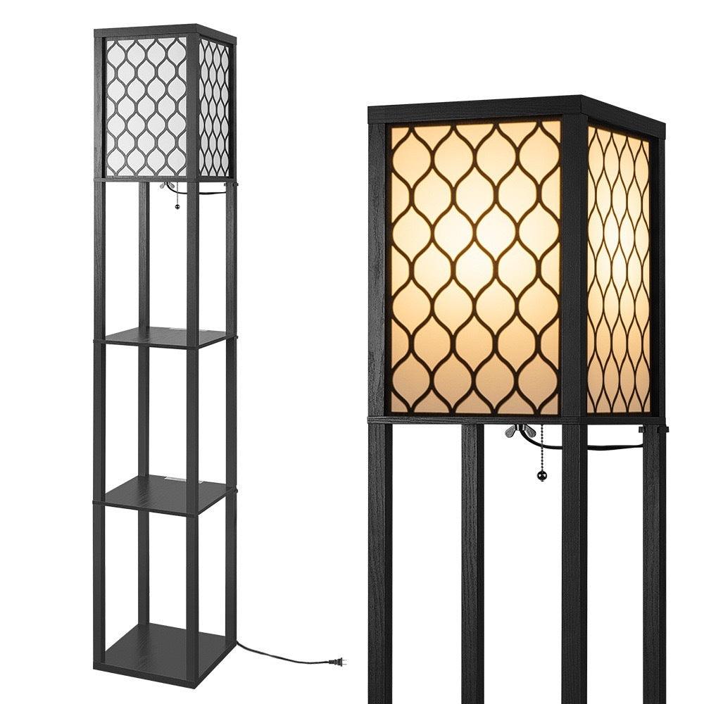 Bookshelf And Storage Shelf Floor Lamp - Pacisia