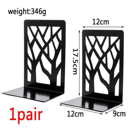 Branch Metal Book Stand Bookend Bookshelf Book Holder Book Support Book Block Board - Pacisia