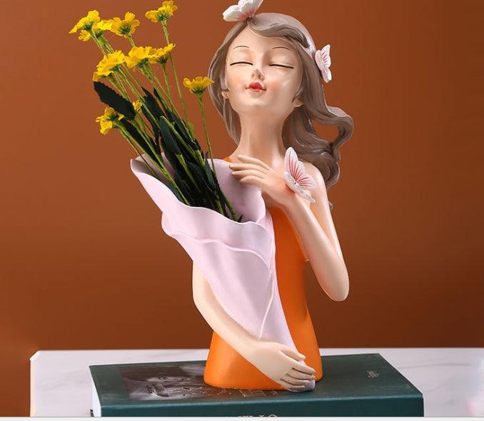 Creative Butterfly Light Luxury Girl Decoration Home Living Room Porch Tray Storage Vase Decoration - Pacisia