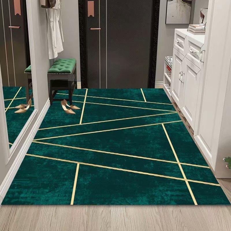 Can Cut High-end Gold Design Style Entry Floor Mat Office Carpet - Pacisia