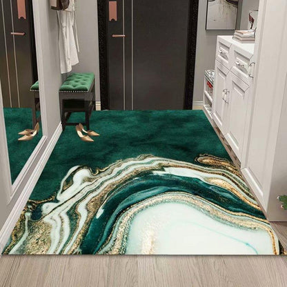 Can Cut High-end Gold Design Style Entry Floor Mat Office Carpet - Pacisia