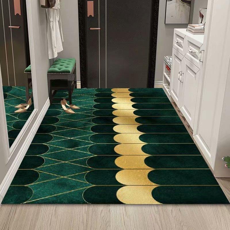 Can Cut High-end Gold Design Style Entry Floor Mat Office Carpet - Pacisia