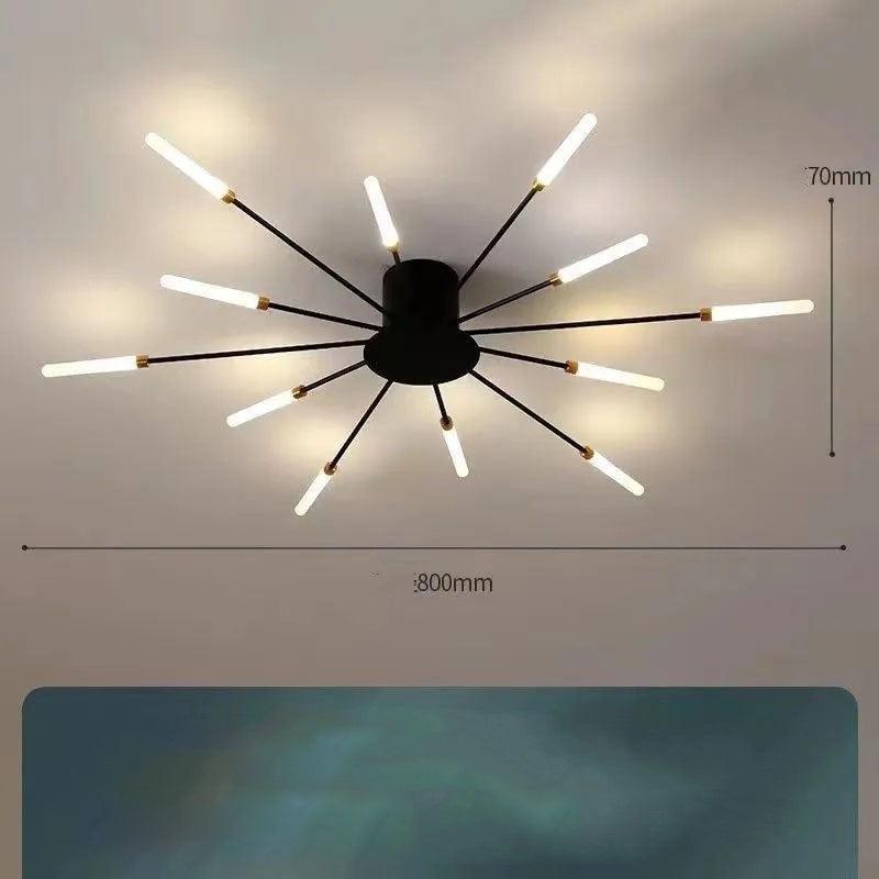 Ceiling Room Lights With Special Iron Decoration - Pacisia