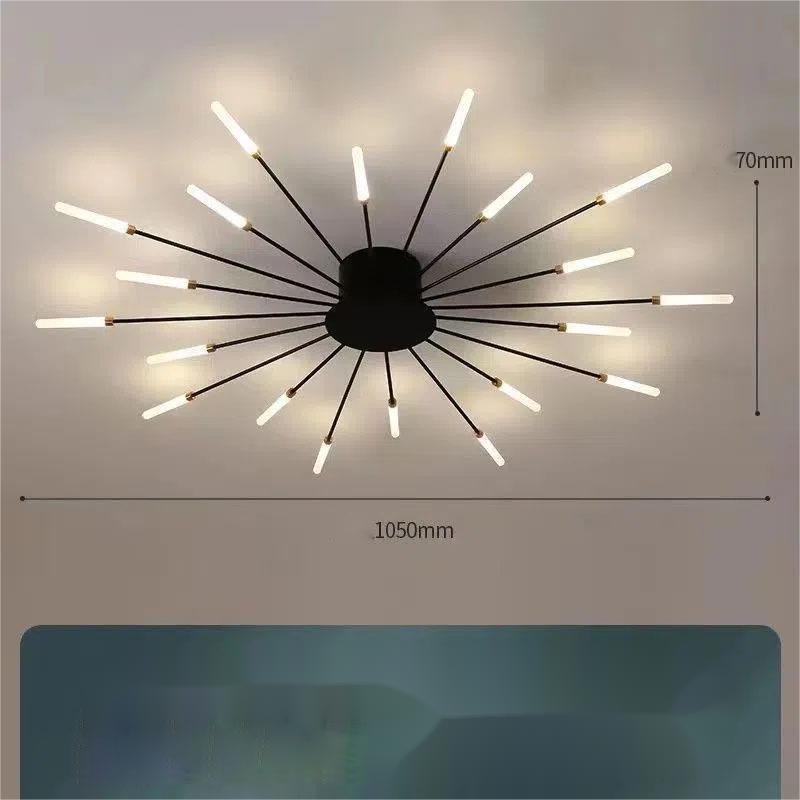 Ceiling Room Lights With Special Iron Decoration - Pacisia