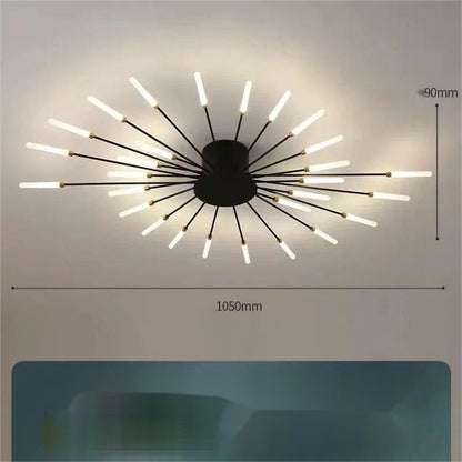 Ceiling Room Lights With Special Iron Decoration - Pacisia